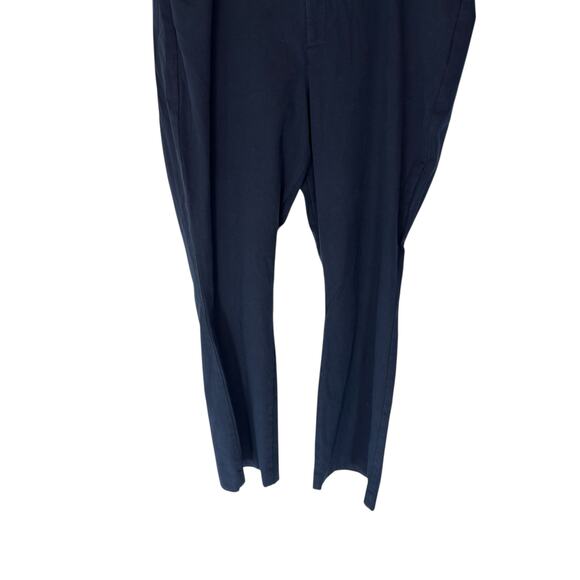 Old Navy Blue High Rise Office Business Career Work Pixie Flare Pants Size 18 - Picture 5 of 11